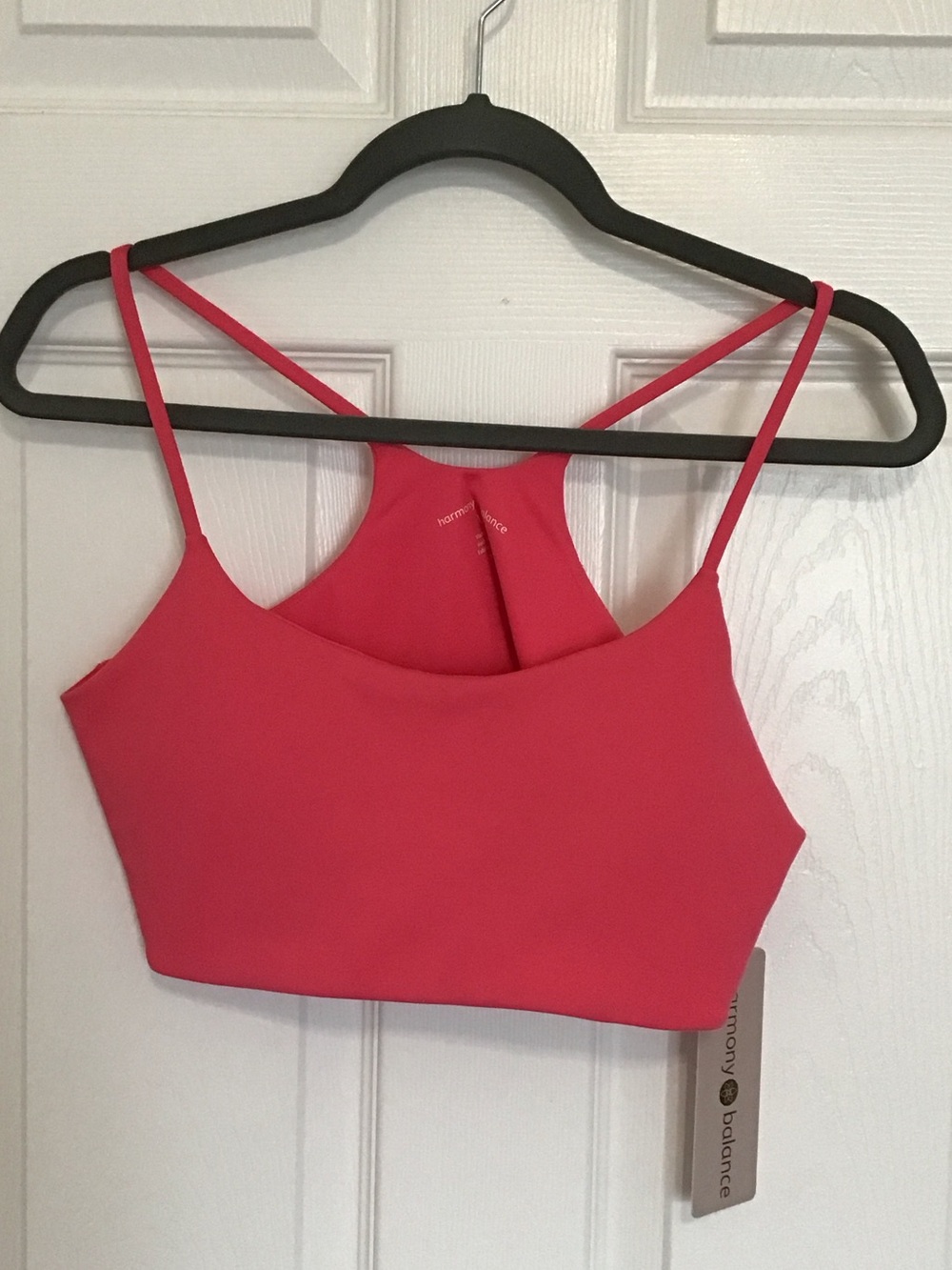 Harmony Balance Women's Coral Strappy Sports Bralette Size L NWT